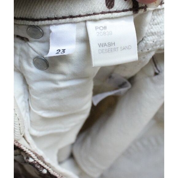 Reformation Sonora Cowboy Desert Sand Cowboy Western Straight Jeans Size 23 - Picture 6 of 6